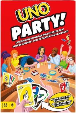 UNO Party | Spiel | Deutsch (2023) | HMY49 | Mattel | EAN 0194735135769