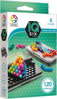 Smart Games - IQ Six Pro, Puzzle Game with 120 Challenges, 3 Playing Modes, 8+ Y