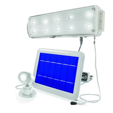 Solar PIR Lichtsystem mit Bewegungsmelder 6500K kaltweiß, 102091