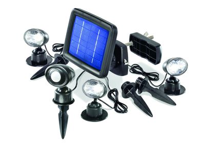 Esotec LED Solarspot Quattro POWER, 4er Set, Solarstrahler