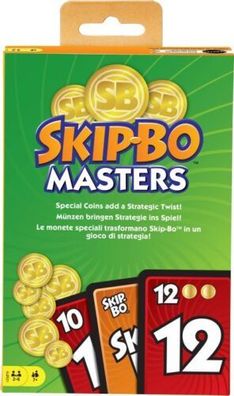 Skip-Bo Mattel Games HJR21 Masters Kartenspiel für Familien Reisen und Spiele