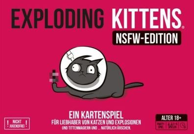 Exploding Kittens NSFW-Edition Kartenspiel Mehrfarbig