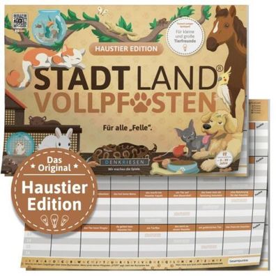 STADT LAND VOLLPFOSTEN® - Haustier Edition - ''Für alle „Felle.'' - A4