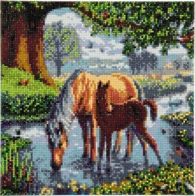 Craft Buddy Crystal Art Ponys 30x30cm 24146787