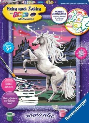 Magisches Einhorn Malen nach Zahlen Serie D Romantic (2020, Game)