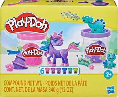 Play-Doh Glitzerknete, 6-er-Pack, zum Kneten und Spielen für Kinder