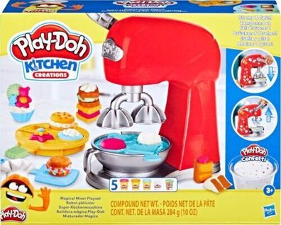 Play-Doh Kitchen Creations Super Küchenmaschine, Küchenspielzeug mit Zubehör, zu