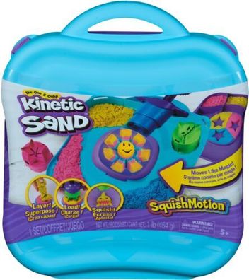 Kinetic Sand Kunststoff Kinetic Sand Set Squish Motion Koffer 3 Sande + Zubehör