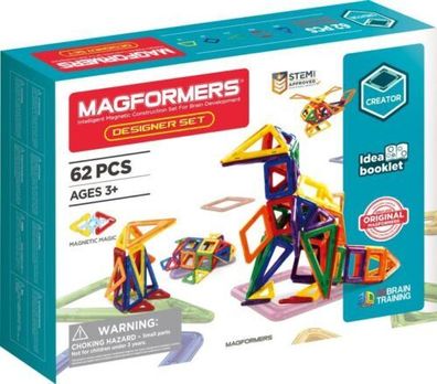 Magformers Creator Designer Set 62-tlg. Magnetische Bausteine Magnetbausteine