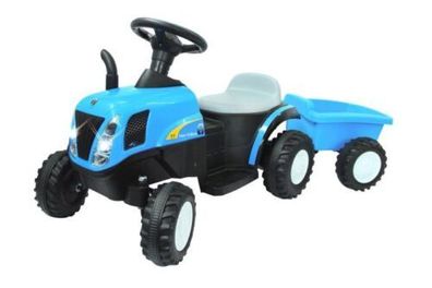 JAMARA Ride-on Traktor Holland mit Anhänger blau 6V / 460482