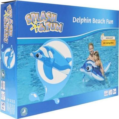 Splash & Fun Reittier Delphin, ca. 150 x 80 cm