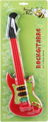 Boogie Bee Rockgitarre, rot, Länge ca. 40 cm, Kinderinstrument, ab 3 Jahren