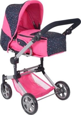 Bayer Chic 2000 Puppen Kombi-Puppenwagen JARA Konfetti pink NEU