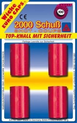 Sohni-Wicke Schrödel 8070227 100-schuss Munition 2000 Schuss Einheitsgröße