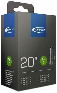 Dein Schwalbe Fahrradschlauch AV 7 | 20x1,50-2,50 (40/62-406)