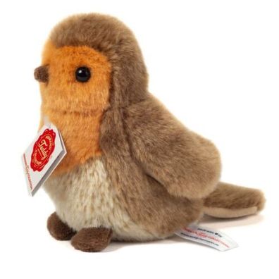 Teddy Hermann Rotkehlchen Kuscheltier Stofftier Plüschtier Vogel Waldtier 15 cm