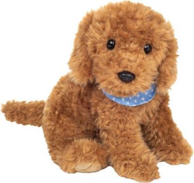 Goldendoodle sitzend Hund Teddy Hermann Stofftier Plüsch-Kuscheltier Plüschtier