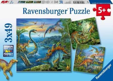 Faszination Dinosaurier. Puzzle 3 X 49 Teile (2012, Game)