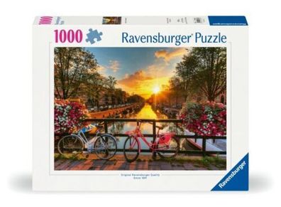 1000 Teile Ravensburger Puzzle Fahrräder in Amsterdam 12000662