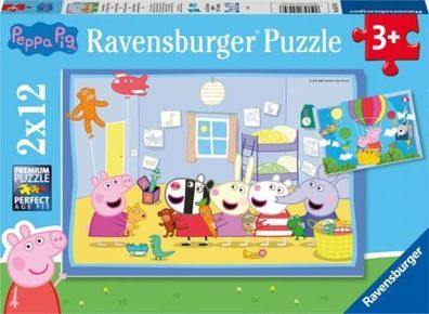 2 Teile Ravensburger Kinder Puzzle Peppa Pig Peppas Abenteuer 05574