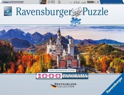 Schloss in Bayern. Panorama Puzzle 1000 Teile (2018, Game)