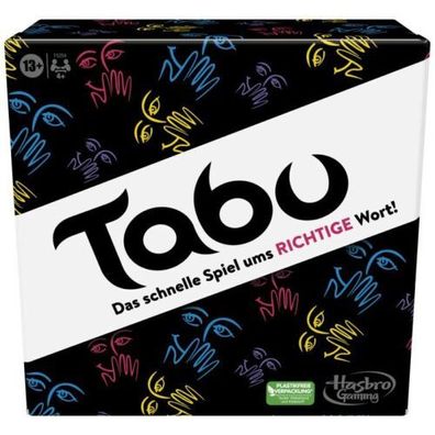 Hasbro Klassisches Tabu Spiel, Partyspiel, Wörterspiel, Erwachsene & Jugendliche