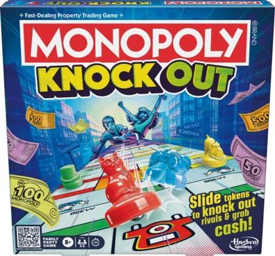 Hasbro Monopoly Knockout Brettspiel Gesellschaftsspiel DE Vollständig B Ware TOP