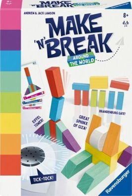 Ravensburger 22473 - Make 'n' Break - Around the World - Gesellschaftsspiel für