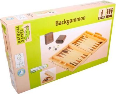 Natural Games Backgammon 38x26 5x5 Cm FSC