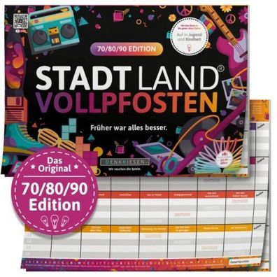 STADT LAND VOLLPFOSTEN® - 70/80/90 Edition - Früher war alles besser. - A4