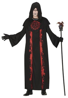 Satanischer Magier schwarz rot 52-54