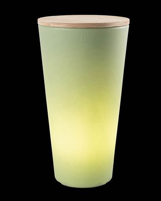 Beleuchteter Pflanztopf Shining Classic Pot L (Mint)