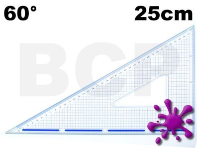 Rumold Schneidedreieck mit Stahlkante - 25cm 60°