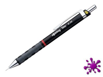 Rotring Druckbleistift/Feinminenstift Tikky 0,35 mm, HB, schwarz