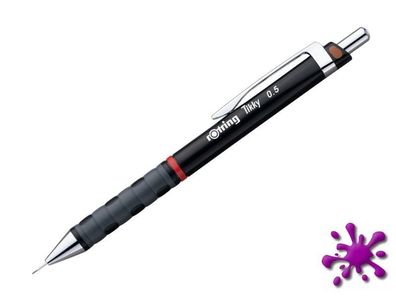 Rotring Druckbleistift/Feinminenstift Tikky 0,5 mm, HB, schwarz