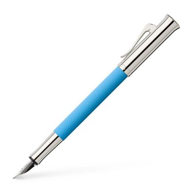 Füllfederhalter Guilloche, Gulf Blue von Graf von Faber-Castell (M, F, EF, B)