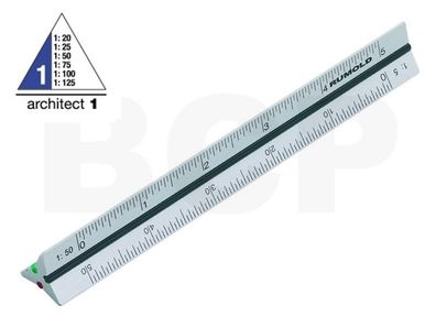 Rumold 1951 Dreikantmaßstab ALU-1 10cm