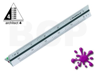 Rumold 1954 Dreikantmaßstab ALU-4 10cm