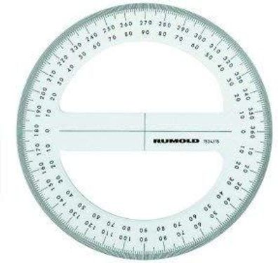 Winkelmesser GON 400° Vollkreis 15cm