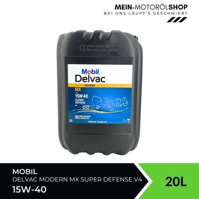 Mobil Delvac Modern MX 15W-40 Super Defense V4 20 Liter