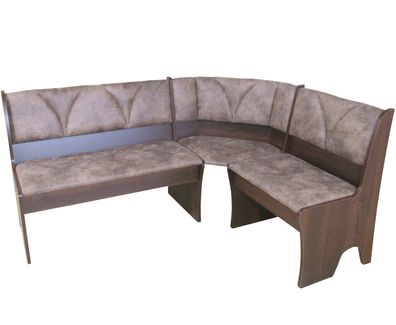 Truheneckbank "SILVIA" 125x165 cm, nussbaum / camel