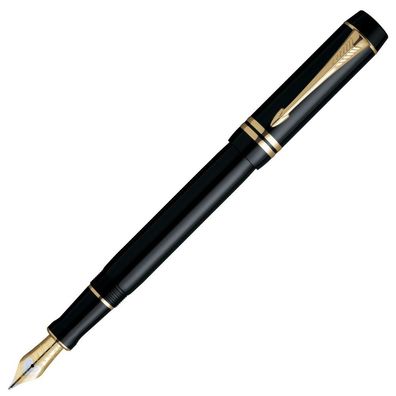 Parker Füllfederhalter Duofold Onyx Mini G.T. Feder F Sammlerstück