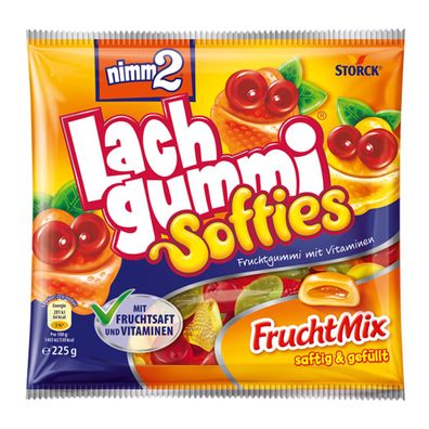 Storck nimm2 Lachgummi softies Fruchtgummi mit Vitaminen 225g