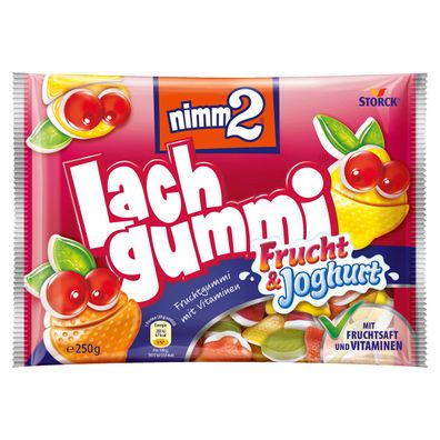 Storck nimm2 Lachgummi Frucht und Joghurt zarte Fruchtgummi 250g