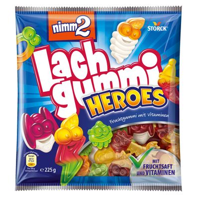 Storck nimm2 Lachgummi Heroes Fruchtgummi mit Fruchtsaft 225g