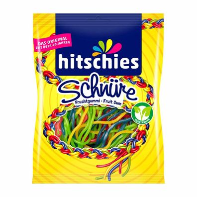 Hitschies bunte Schnüre fruchtige Schnüre mit vier Früchten 125g