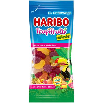 Haribo Tropi Frutti Mini tropische Fruchtgummi Probierbeutel 72g