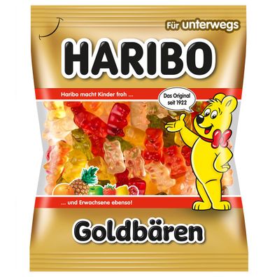 Haribo Goldbären in 6 fruchtig verschiedenen Geschmacksrichtungen 100g