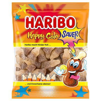 Haribo Happy Cola sauer prickelndes saueres Fruchtgummi 175g