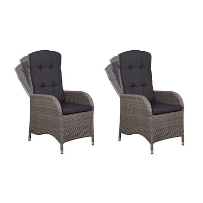 deVries 2x "JUAN" Dining/Relax-Sessel Gartenstuhl Relaxsessel 60 x 68 x 110 cm